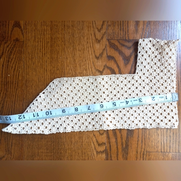 Vintage handmade lace macrame collar - Picture 8 of 8